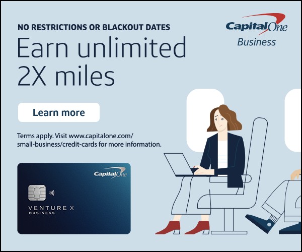 Capital One Venture X Business animated HTML5 banner